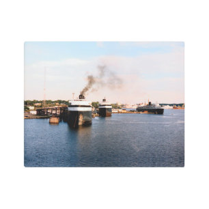 Ludington Ferries metal wall art