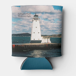 Ludington North Breakwater Light can cooler