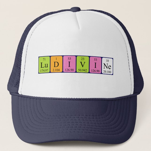 Ludivine periodic table name hat (Front)