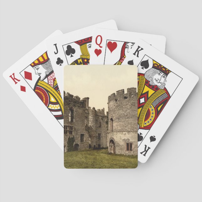 Ludlow Castle I, Shropshire, England Poker Cards (Back)