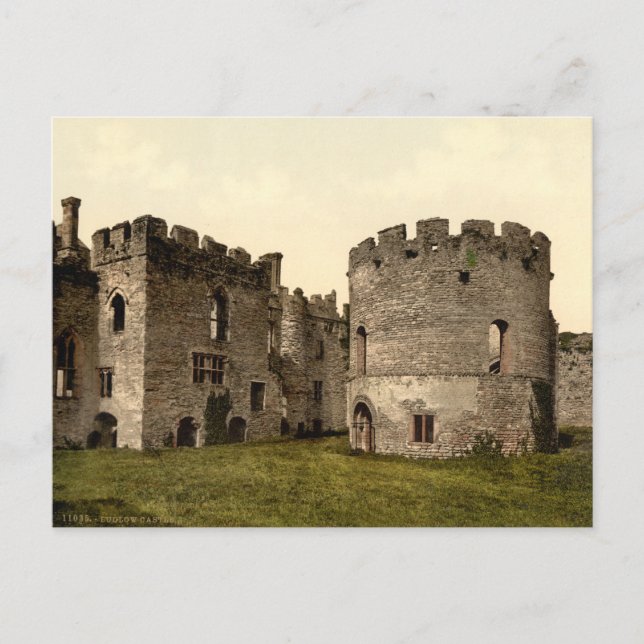 Ludlow Castle I, Shropshire, England Postcard (Front)