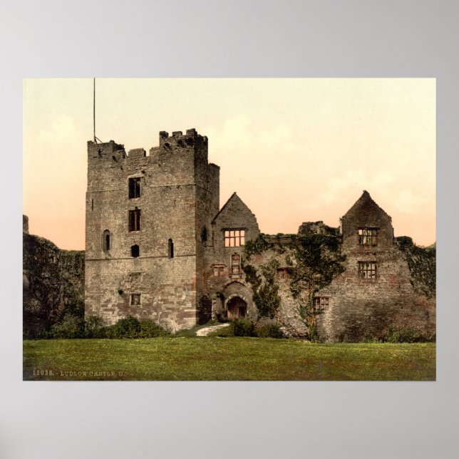 Ludlow Castle II, Shropshire, England Poster (Front)