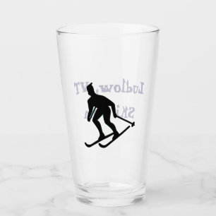 Ludlow, VT Ski Bum (Green Mountain Vermont Skiing) Glass