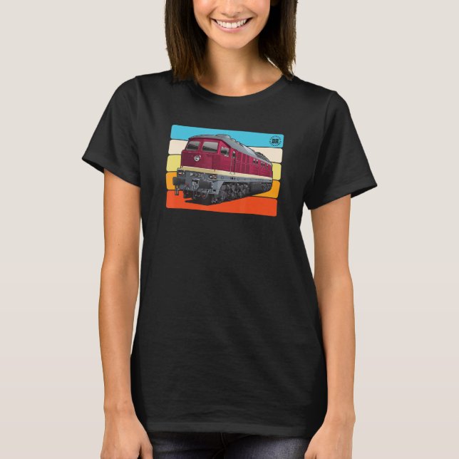 Ludmilla Diesel-Locomotive East German BR 132 BR 2 T-Shirt (Front)
