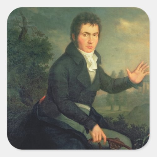 Ludvig van Beethoven  1804 Square Sticker