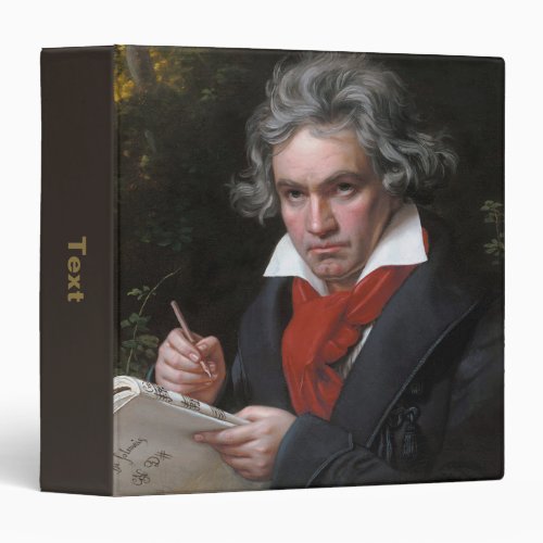 Ludwig Beethoven Symphony Classical Music Composer 3 Ring Binder