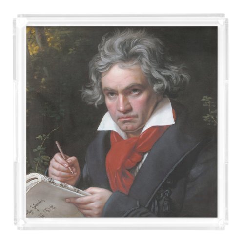 Ludwig Beethoven Symphony Classical Music Composer Acrylic Tray