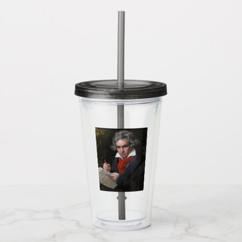 Ludwig Beethoven Symphony Classical Music Composer Acrylic Tumbler