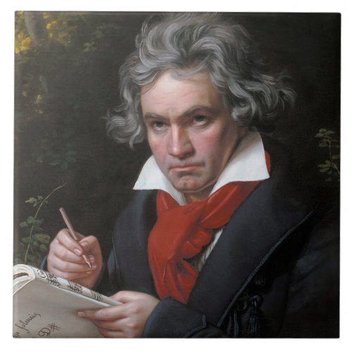 Ludwig Beethoven Symphony Classical Music Composer Ceramic Tile
