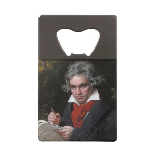 Ludwig Beethoven Symphony Classical Music Composer Credit Card Bottle Opener