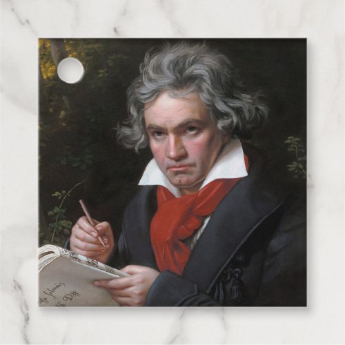 Ludwig Beethoven Symphony Classical Music Composer Favor Tags