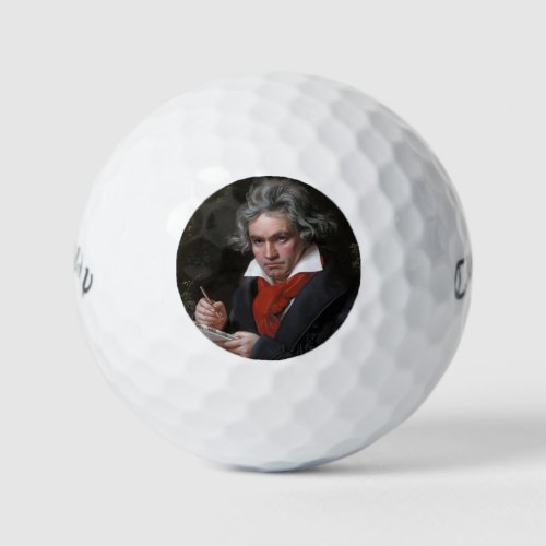 Ludwig Beethoven Symphony Classical Music Composer Golf Balls