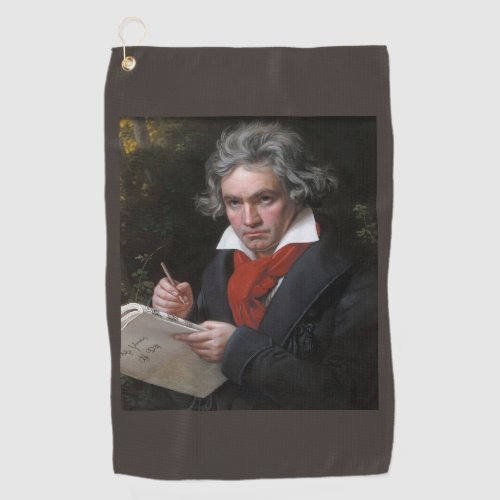 Ludwig Beethoven Symphony Classical Music Composer Golf Towel