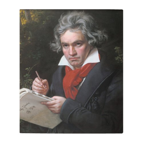 Ludwig Beethoven Symphony Classical Music Composer Metal Print