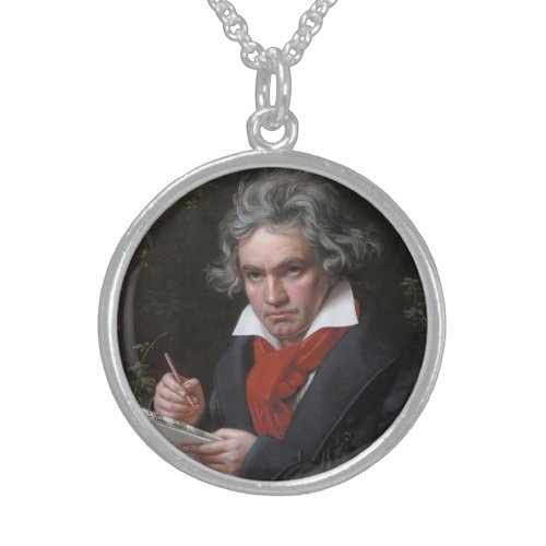 Ludwig Beethoven Symphony Classical Music Composer Sterling Silver Necklace