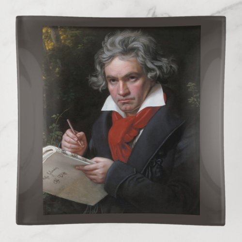 Ludwig Beethoven Symphony Classical Music Composer Trinket Tray