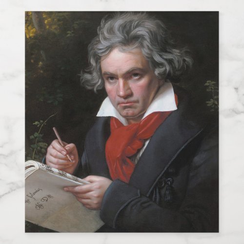 Ludwig Beethoven Symphony Classical Music Composer Wine Label