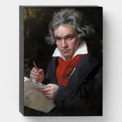 Ludwig Beethoven Symphony Classical Music Composer Wooden Box Sign