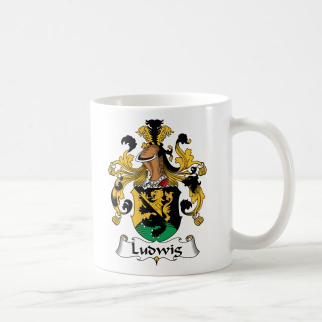 Ludwig Family Crest Coffee Mug (Right)