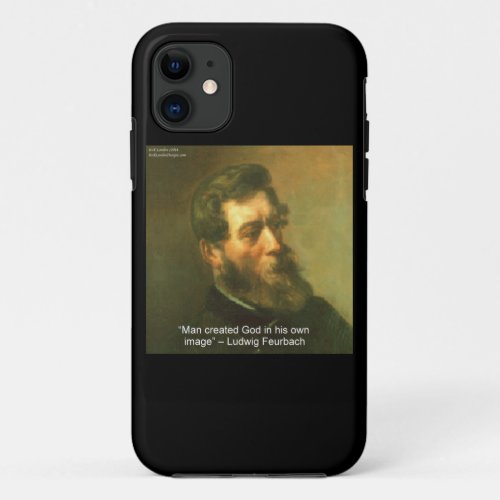 Ludwig Feurbach  Atheist Quote iPhone 5 Case