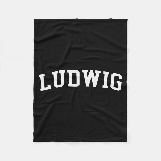 Ludwig  fleece blanket (Front)