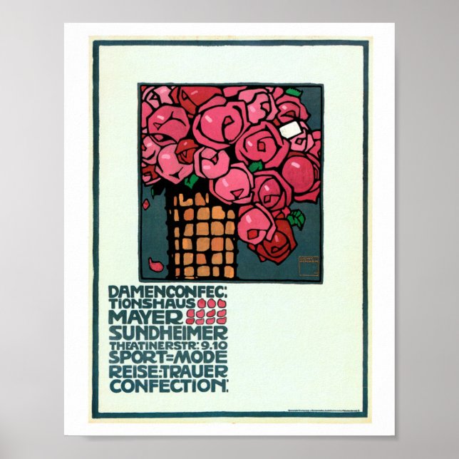 LUDWIG HOHLWEIN VINTAGE ADVERTISEMENT POSTER 1909 (Front)