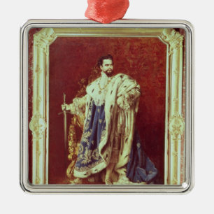 Ludwig II  1887 Metal Ornament