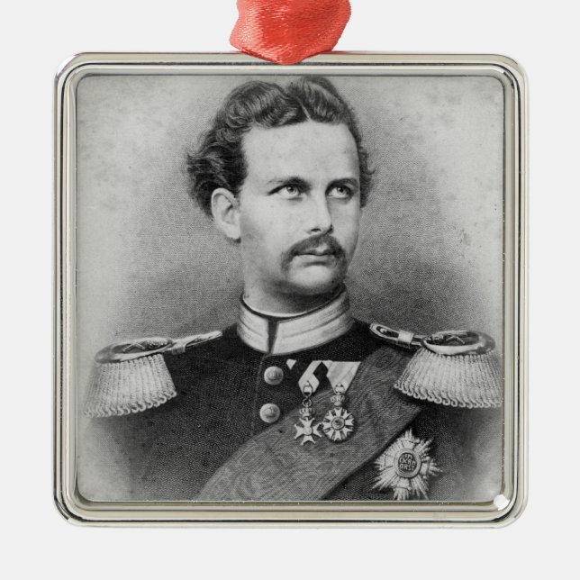 Ludwig II of Bavaria Metal Ornament (Front)