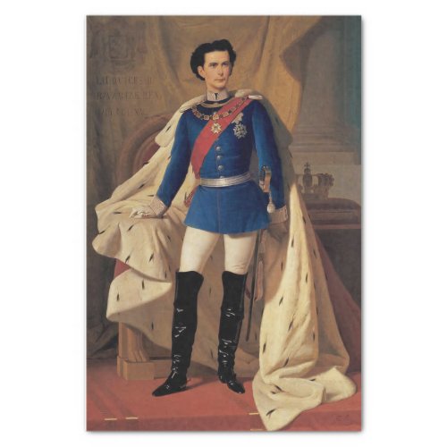 Ludwig II Tissue Paper Decoupage