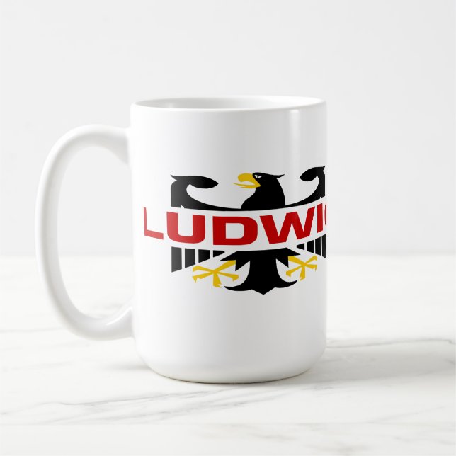 Ludwig Surname Coffee Mug (Left)