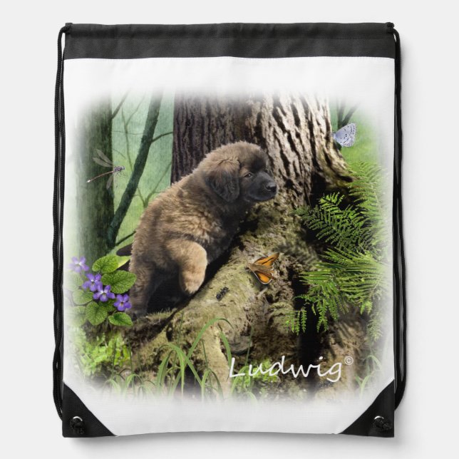 Ludwig the Leonberger Puppy Backpack (Front)