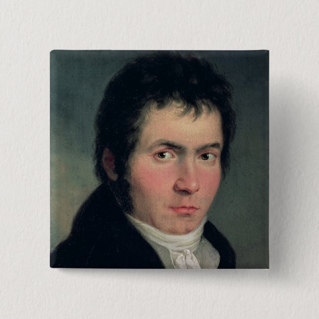Ludwig van Beethoven , 1804 Pinback Button (Front)