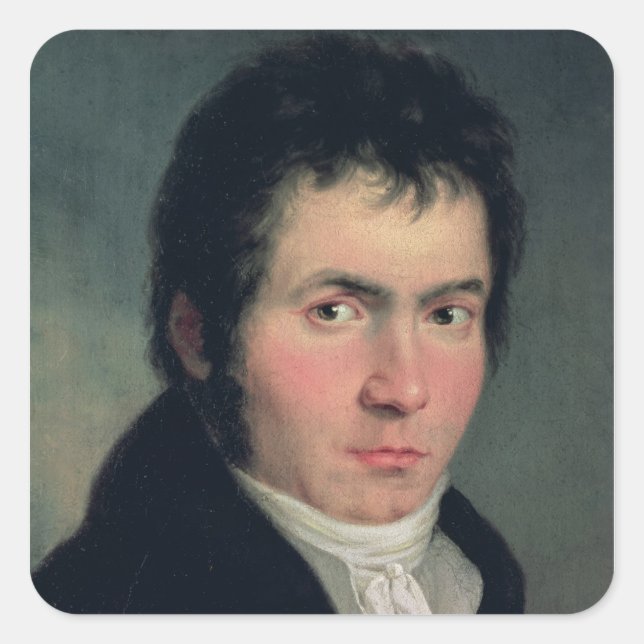 Ludwig van Beethoven , 1804 Square Sticker (Front)