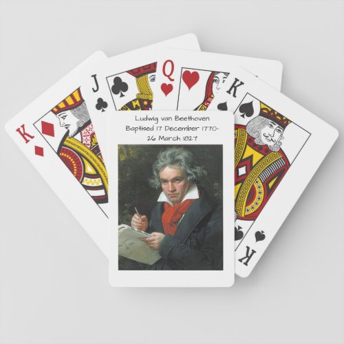 Ludwig van Beethoven 1820 Playing Cards