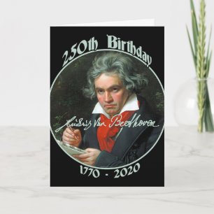 Ludwig Van Beethoven 250th Birthday (pt) Card