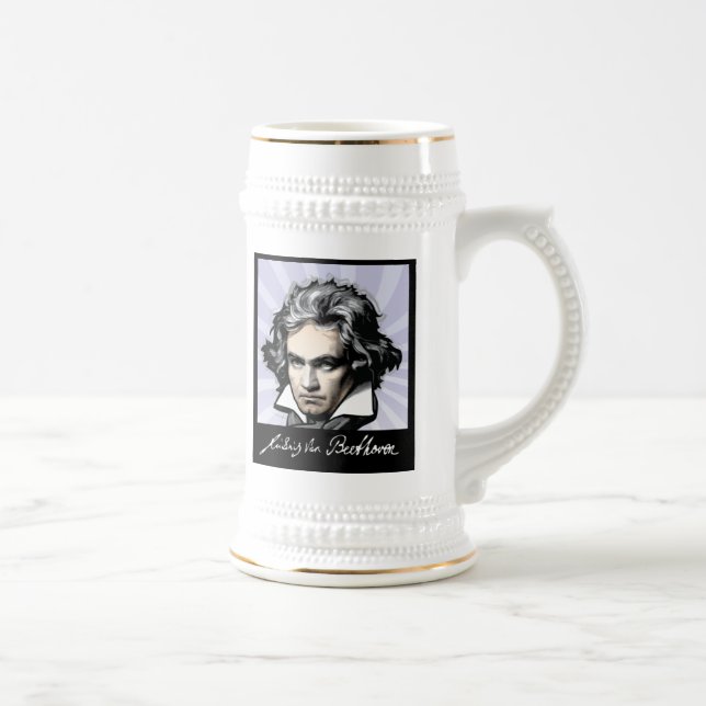 Ludwig van Beethoven Beer Stein (Right)