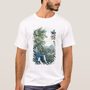 Ludwig van Beethoven by a River (coloured engravin T-Shirt