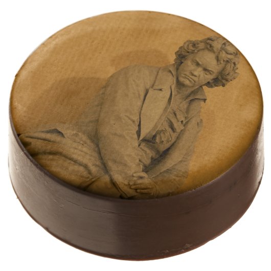 Ludwig Van Beethoven Chocolate Dipped Oreo (Angled)
