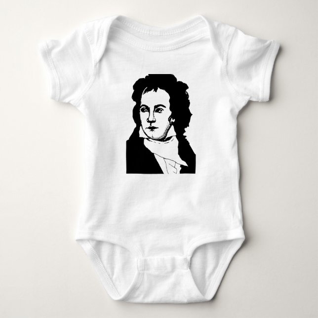 Ludwig van Beethoven Classical Music Composer Baby Bodysuit (Front)
