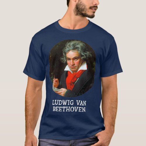 Ludwig van Beethoven Composer Portrait Premium T_Shirt