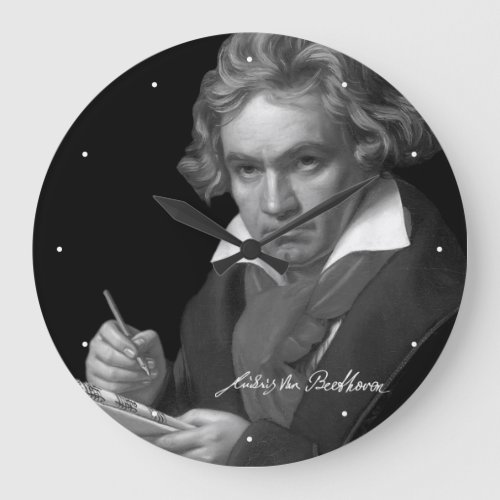 Ludwig van Beethoven Large Clock