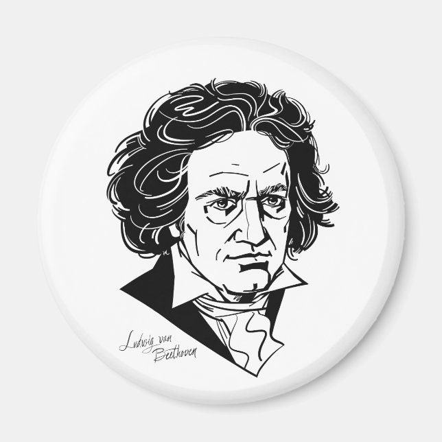 Ludwig van Beethoven Magnet (Front)