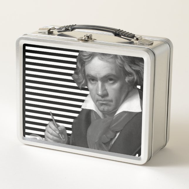 Ludwig van Beethoven Metal Lunch Box (Front)