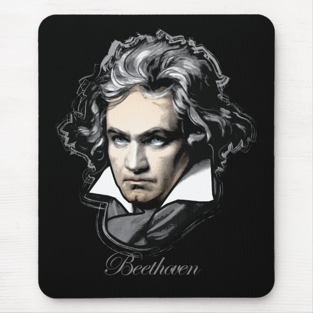 Ludwig van Beethoven Mouse Pad (Front)