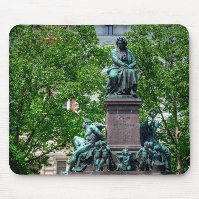 Ludwig van Beethoven Mouse Pad (Front)