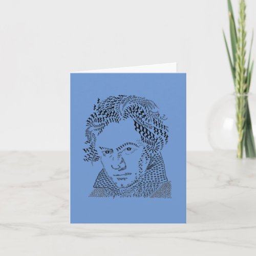 Ludwig van Beethoven music notes music symbols Note Card