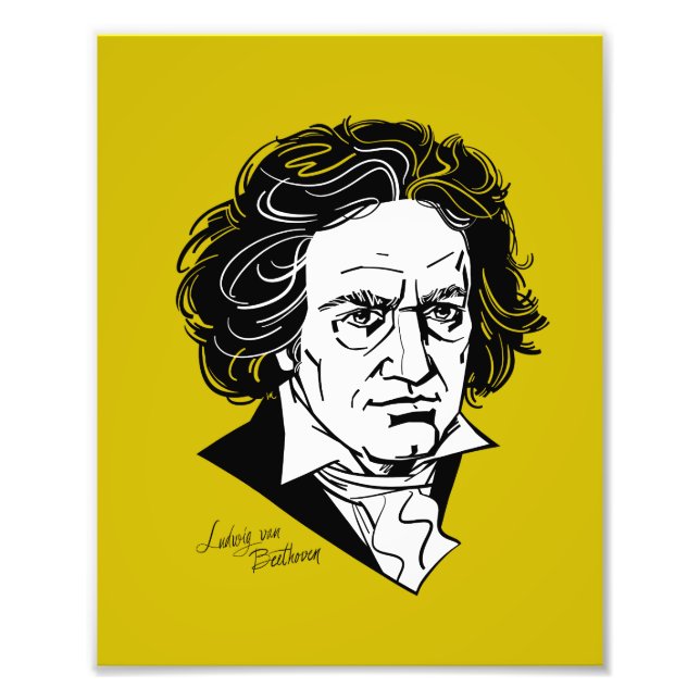 Ludwig van Beethoven Photo Print (Front)