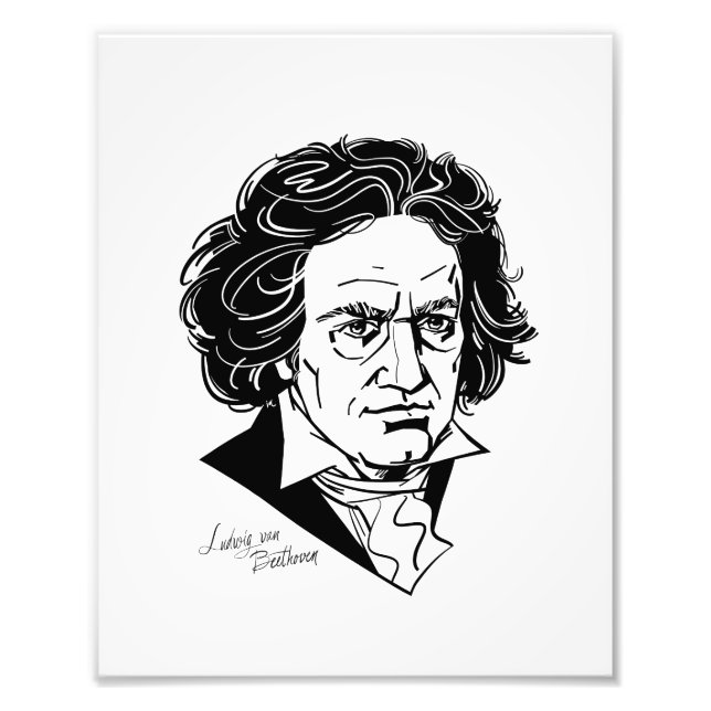 Ludwig van Beethoven Photo Print (Front)