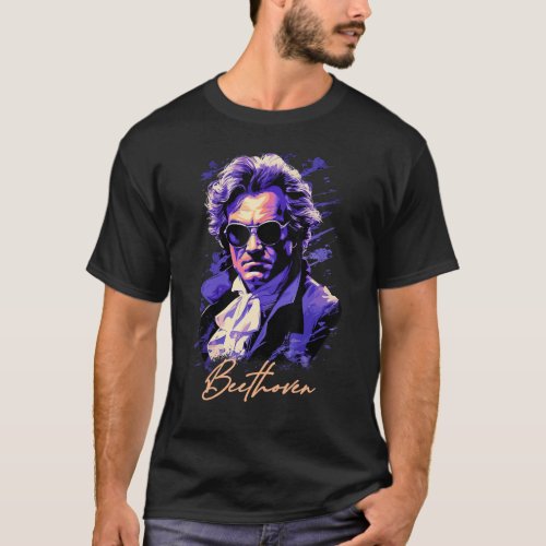 Ludwig van Beethoven Piano Musician Symphony Compo T_Shirt