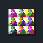 Ludwig Van Beethoven Pop Art Canvas Print<br><div class="desc">Beethoven(1770-1827) was a Classical and Romantic composer and pianist</div>